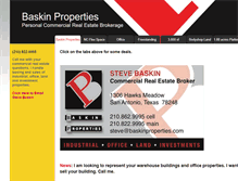 Tablet Screenshot of baskinproperties.com